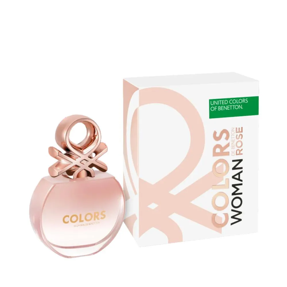 COLORS WOMAN ROSE EAU DE TOILETTE -  BENETTON 80ml