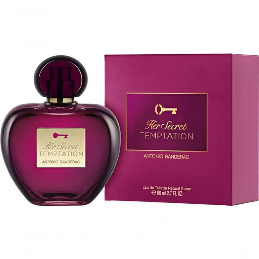 PERFUME ANTONIO BANDERAS HER SECRET TEMPTATION - EAU DE TOILETTE - 80 ML VOLUME DA UNIDADE 80 ML