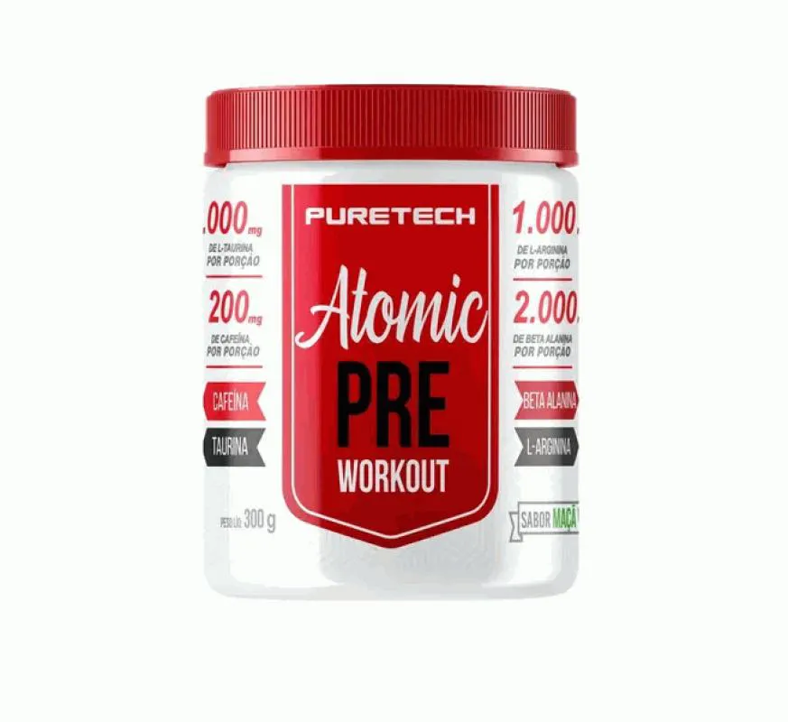 ATOMIC PRé WORKOUT (300G) - SABOR: MAçã VERDE