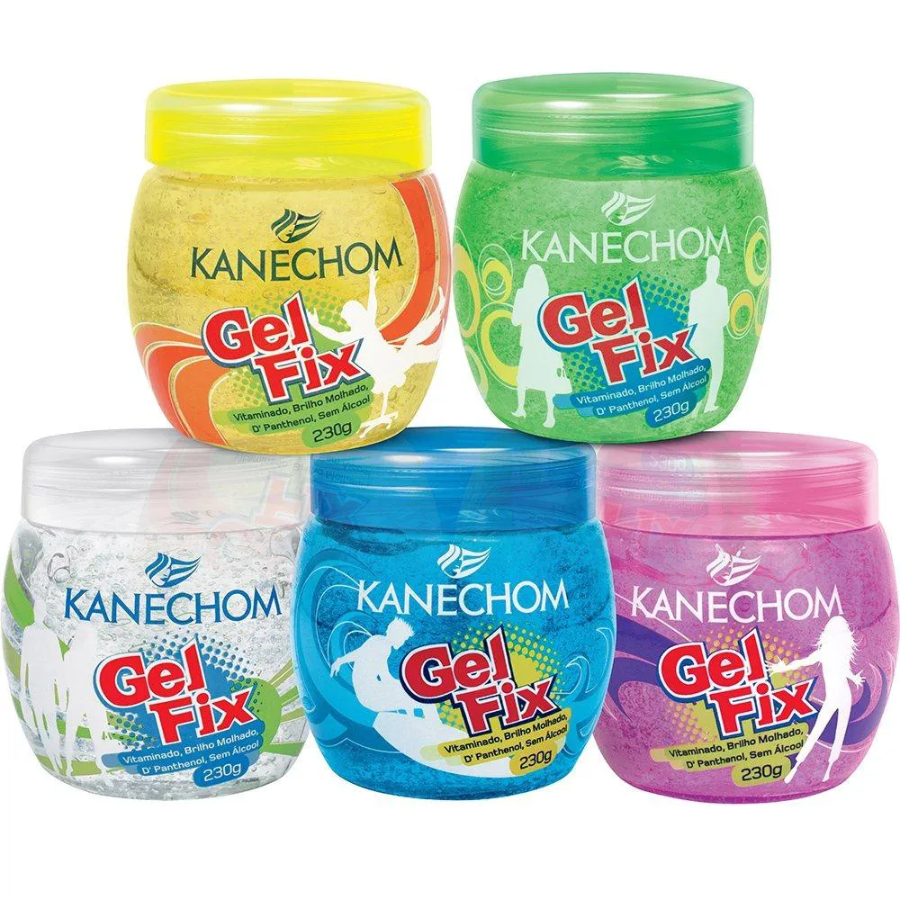 GEL FIXADOR KANECHOM SORTIDO 230G - EMBALAGEM COM 24 UNIDADES