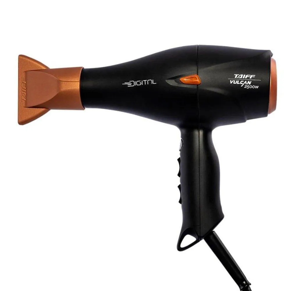 SECADOR TAIFF VULCAN DIGITAL - 5 TEMPERATURAS, 2500W, PRETO/DOURADO 110