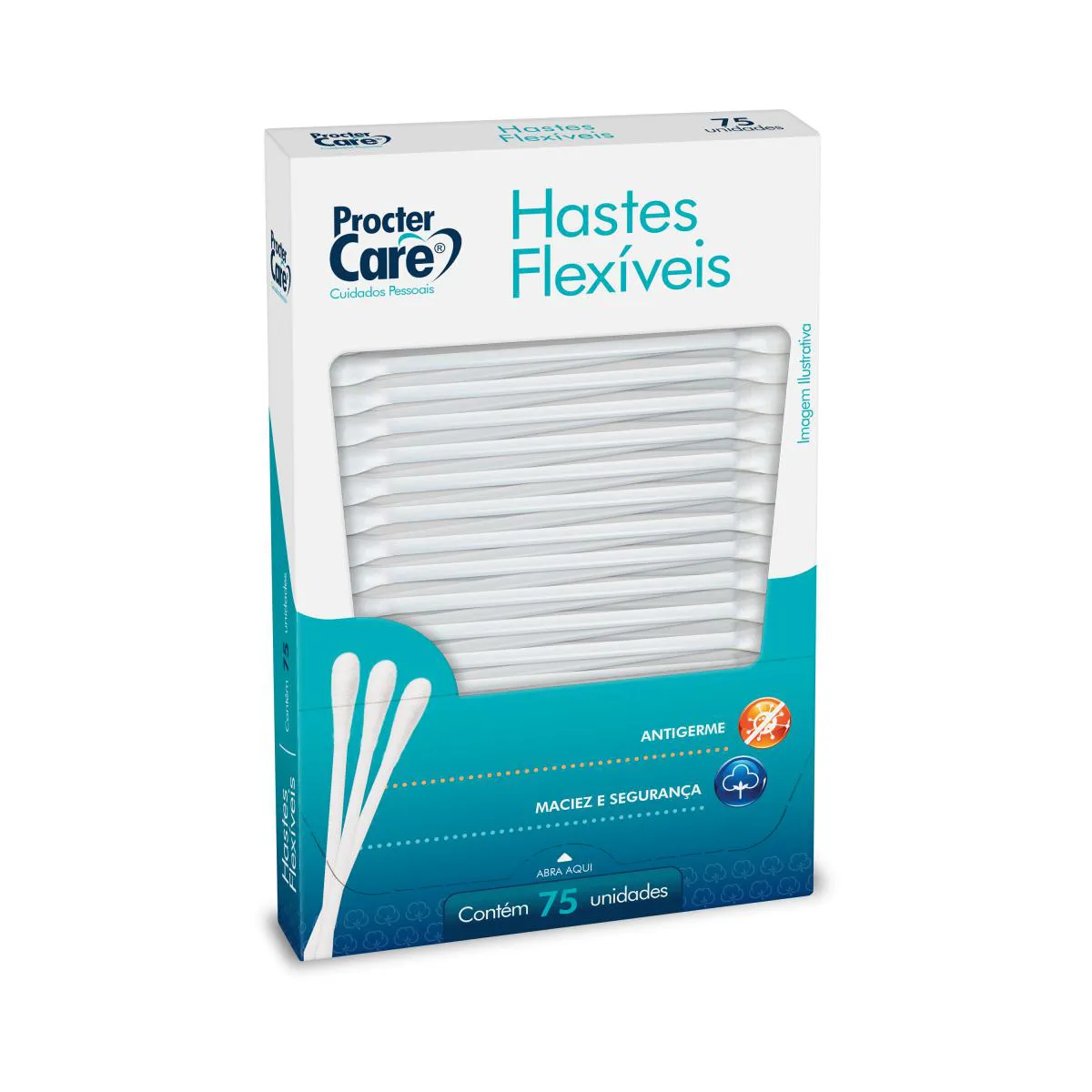 HASTES FLEXíVEIS (75 UNIDADES) - PROCTER CARE