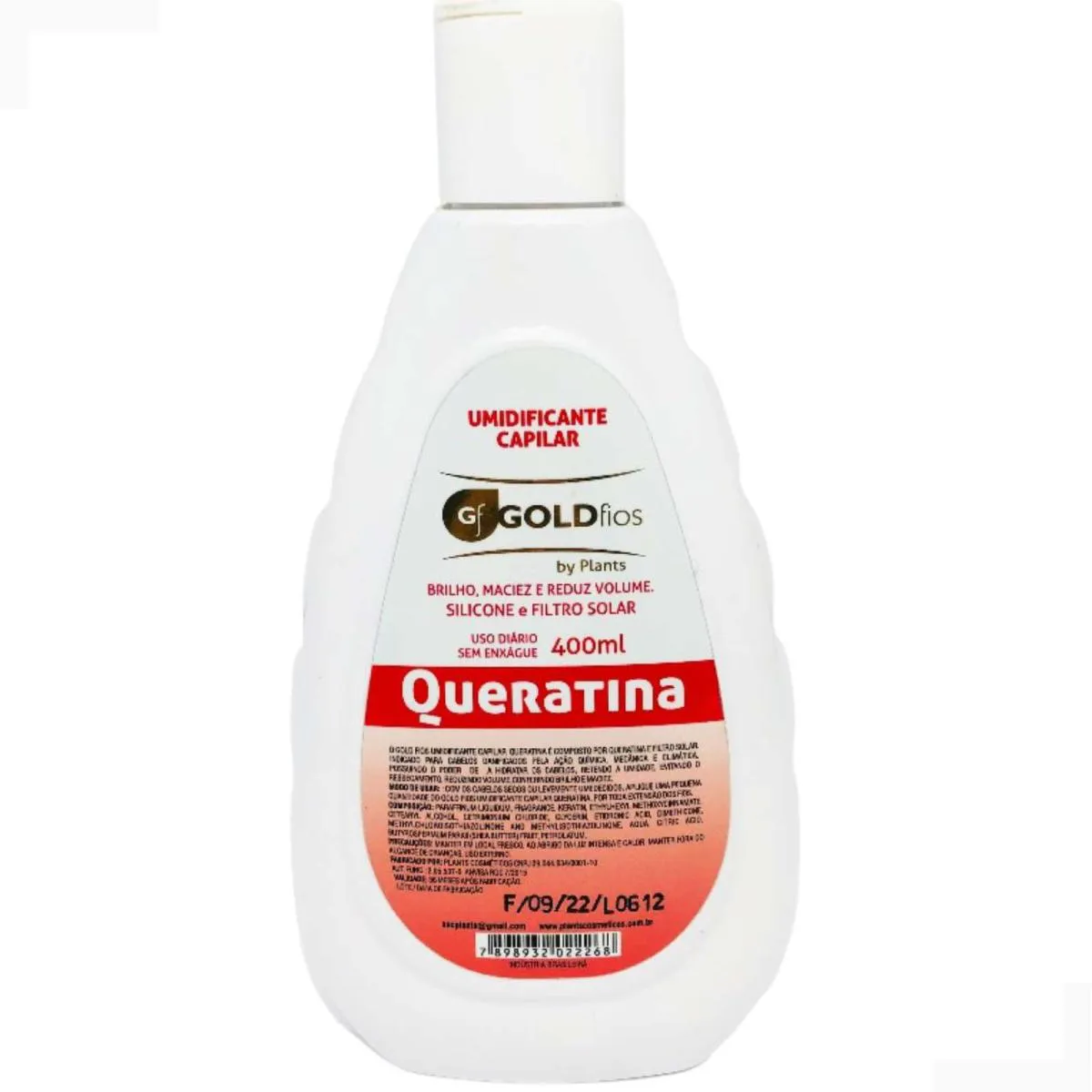 CREME UMIDIFICANTE QUERATINA BRILHO PROFISSIONAL 400ML