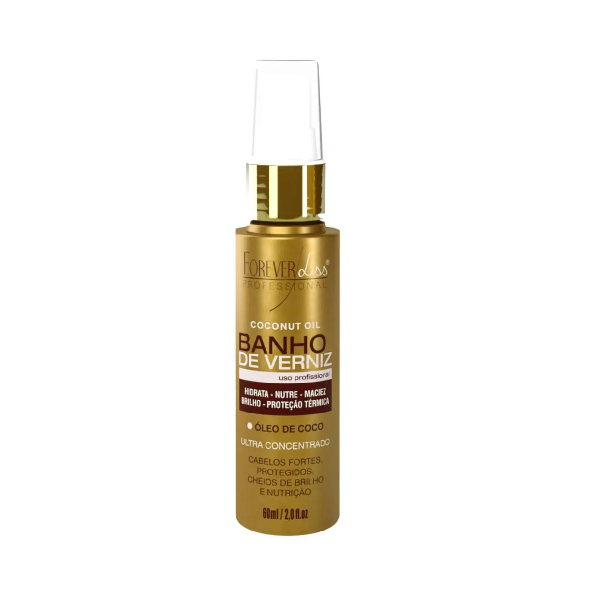 ÓLEO COCO CONCENTRADO HIDRATA BANHO VERNIZ FOREVER LISS 60ML