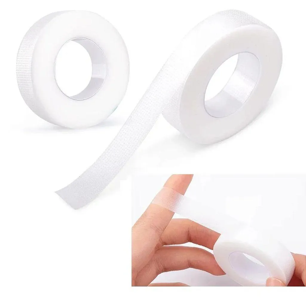KIT 4 FITAS ADESIVA TRANSPORE TRANSPARENTE EXTENSãO CíLIOS