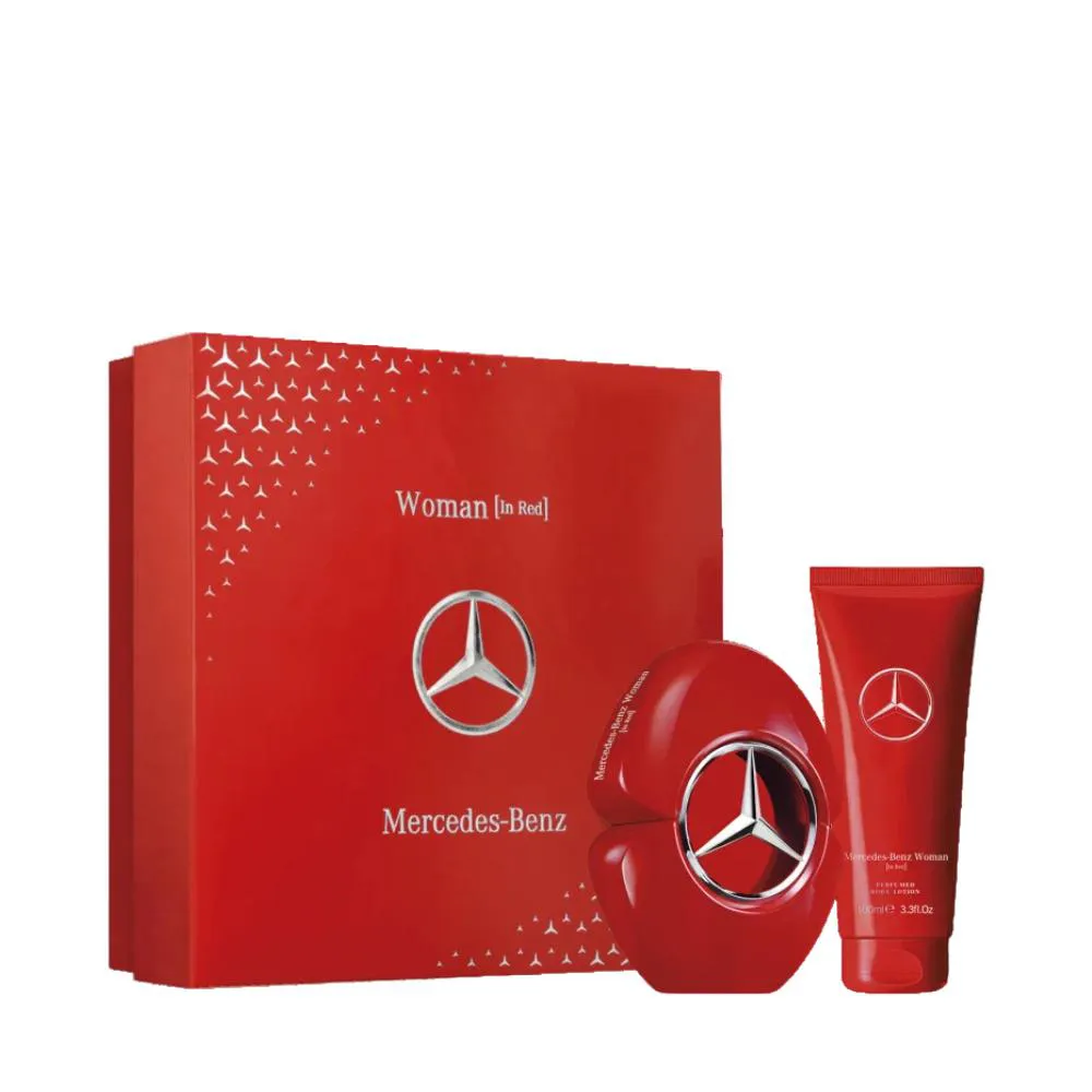 KIT WOMAN IN RED (EAU DE PARFUM 60ML + BODY LOTION 100ML) - MERCEDES-BENZ