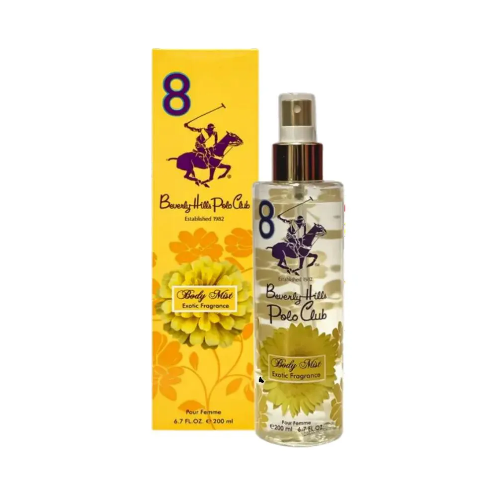 POLO CLUB 8 BODY MIST EXOTIC FRAGRANCE POUR FEMME  GIORGIO BEVERLY HILLS 200ml