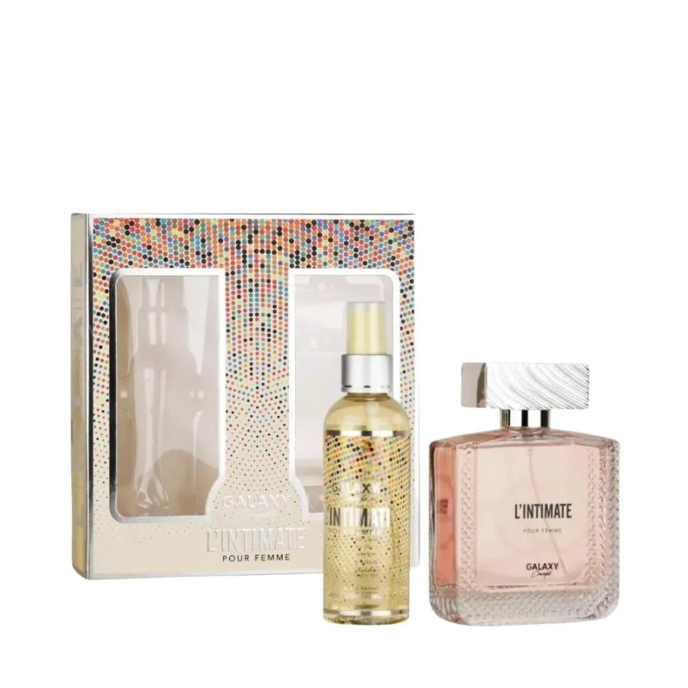 KIT L'INTIMATE POUR FEMME (EAU DE PARFUM 100ML + BODY MIST 100ML) - GALAXY PLUS