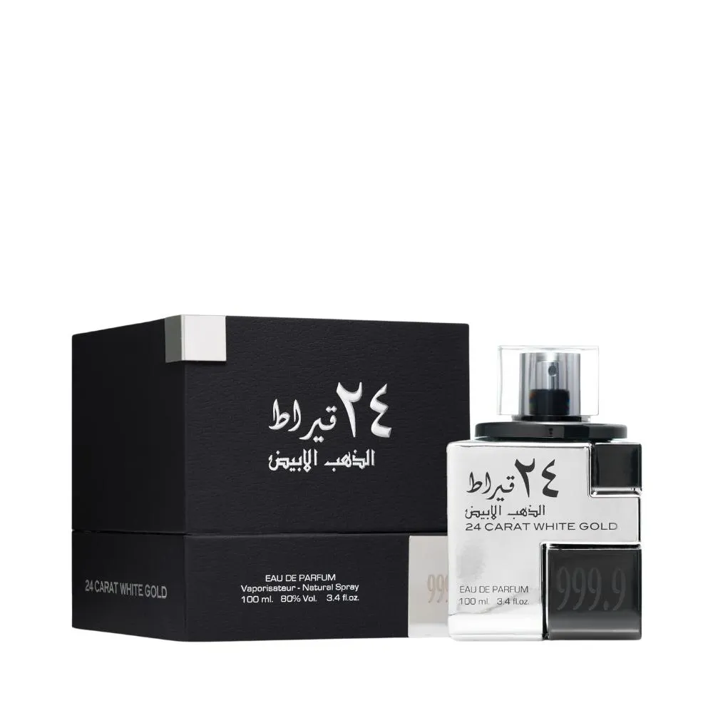 24 CARAT WHITE GOLD EAU DE PARFUM UNISSEX  LATTAFA 100ml