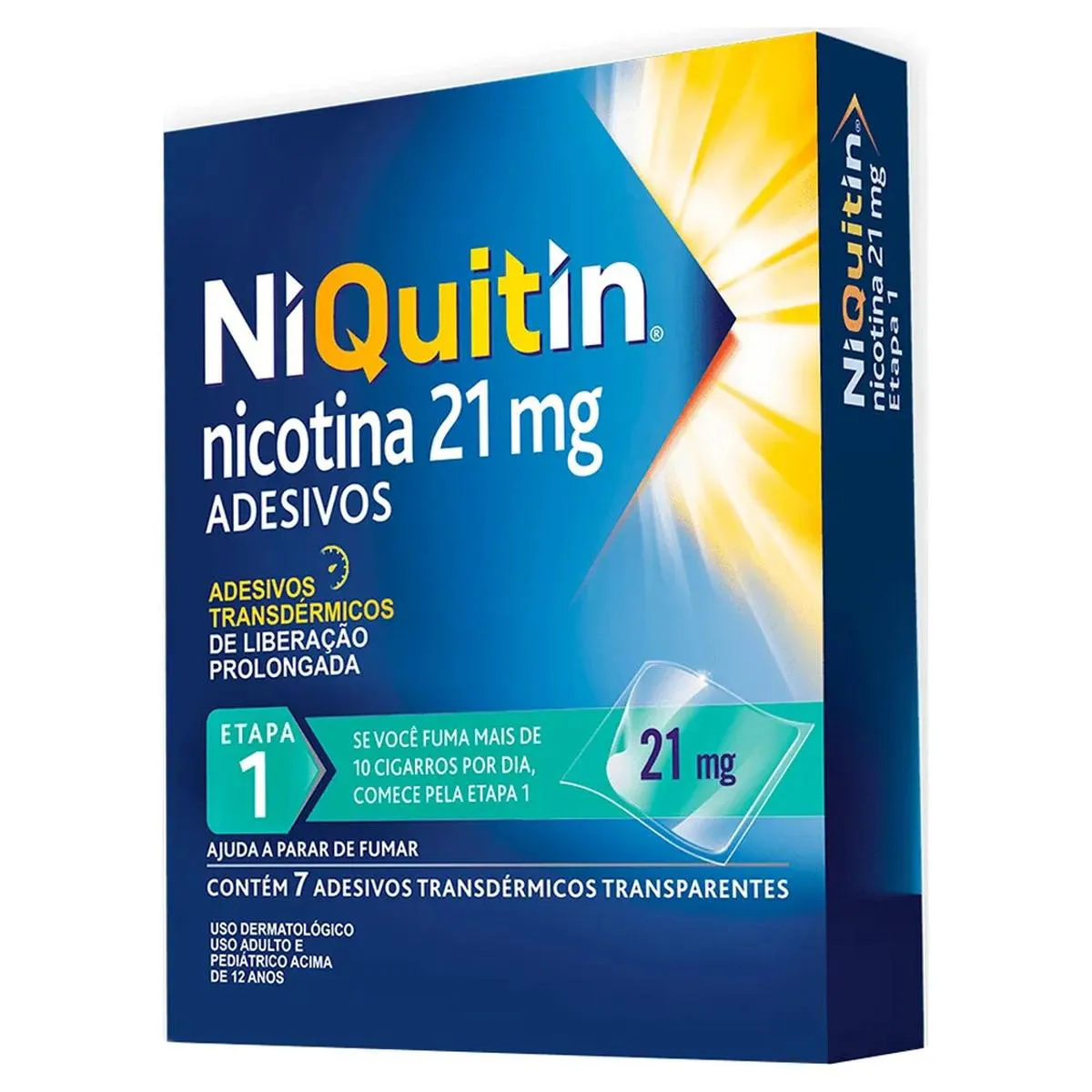 NIQUITIN 21MG NICOTINA ADESIVOS TRANSDéRMICOS 7 UNIDADES