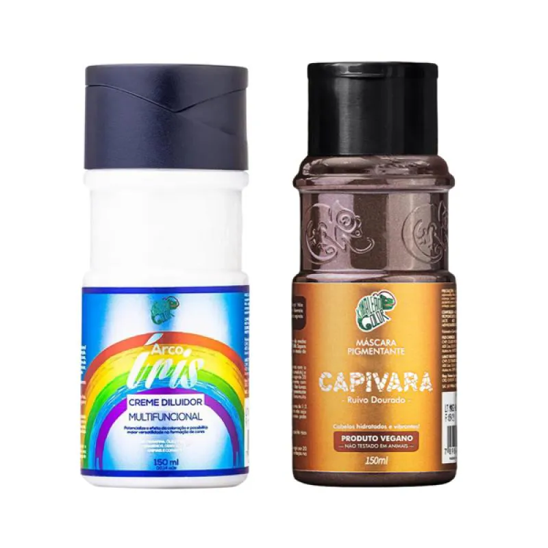 KAMALEãO ARCO ÍRIS CREME DILUIDOR 150ML + CAPIVARA 150ML