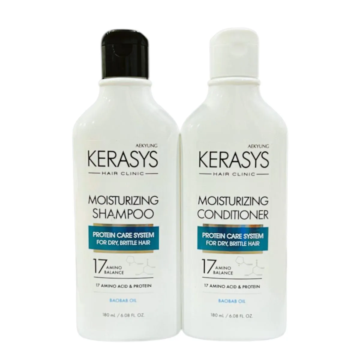 KIT KERASYS MOISTURIZING SHAMPOO 180ML + CONDICIONADOR 180ML