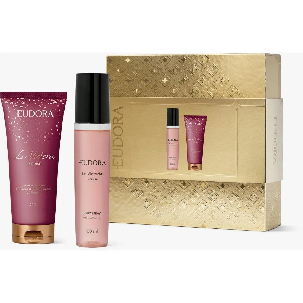 EUDORA KIT LA VICTORIE BODY SPLASH 100ML+CREME HIDRATANTE CORPORAL 200G