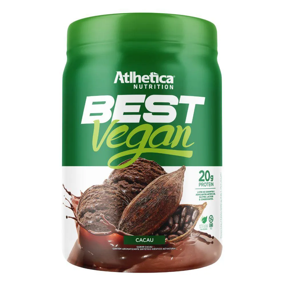 BEST VEGAN ISOLADO PROTEINA VEGANA CACAU 500G - ATLHETICA