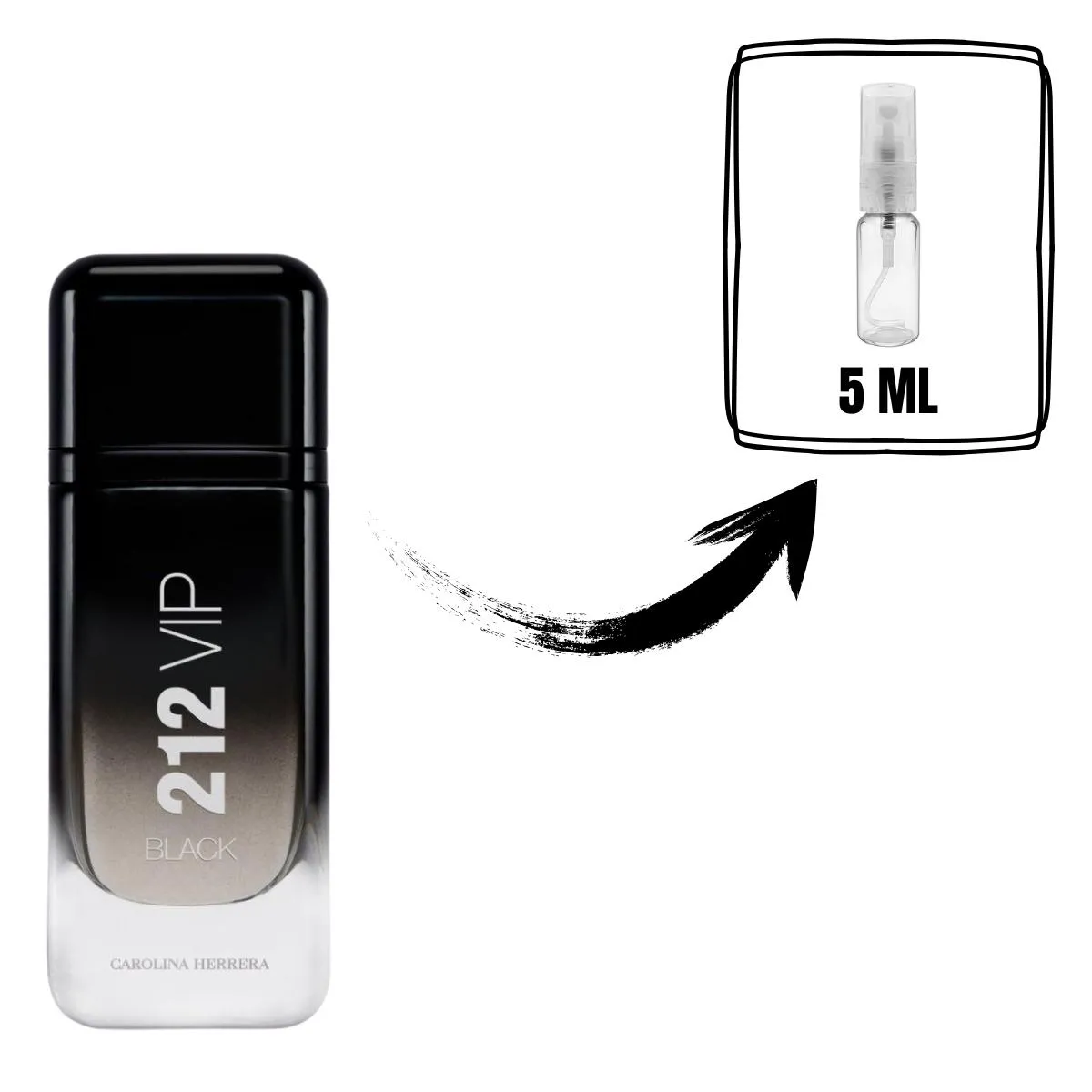 PERFUME MASC CAROLINA HERRERA 212 VIP BLACK EDP 5ML