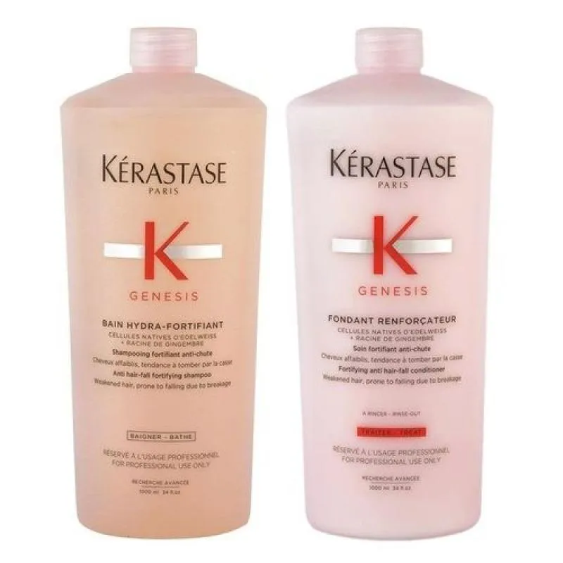 KIT KéRASTASE GENESIS HYDRA-FORTIFIANT 1LITRO + CONDICIONADOR RENFORçATEUR 1 LITRO