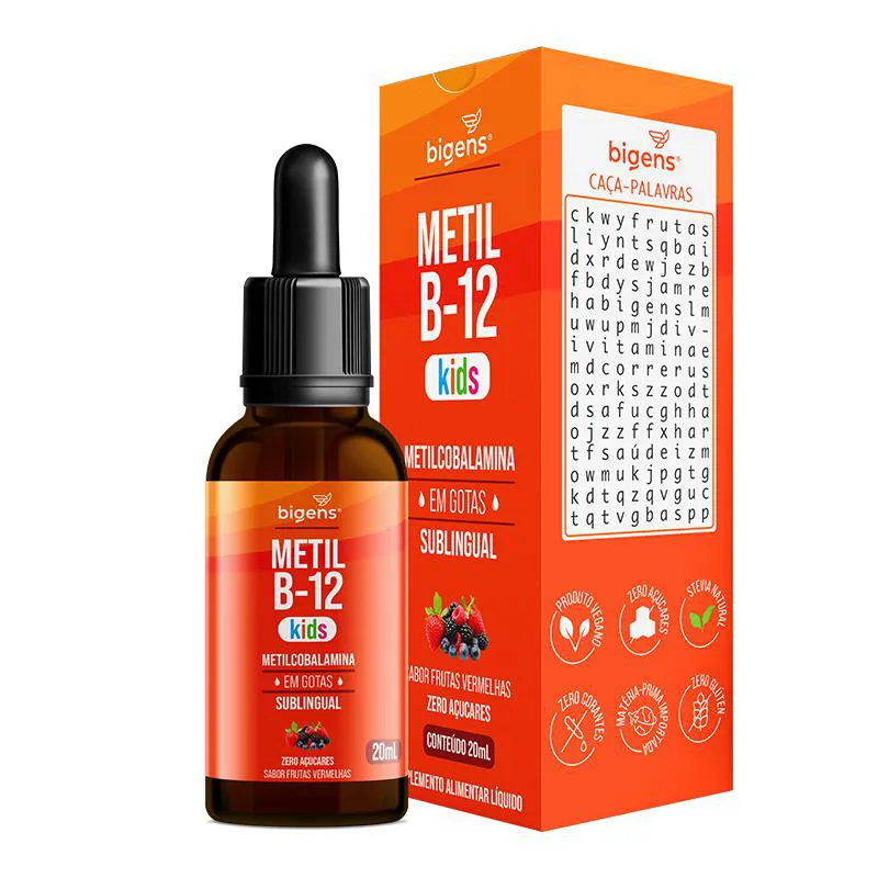 BIGENS VITAMINA B12 KIDS FRUTAS VERMELHAS 20ML