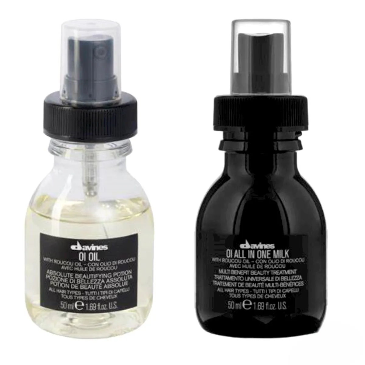 DAVINES  OI OIL 50ML + ONE MILK 50ML