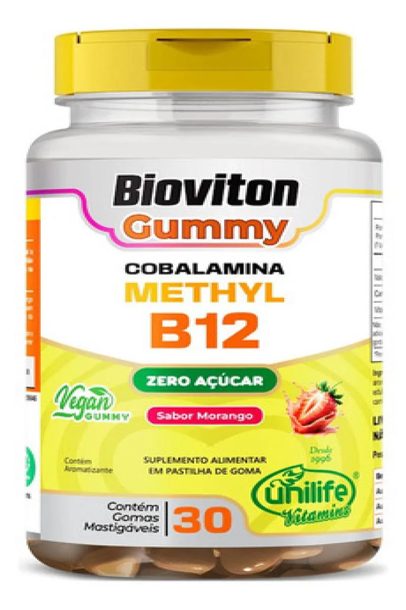 COBALAMINA METHYL VITAMINA B12 30 GOMAS UNILIFE