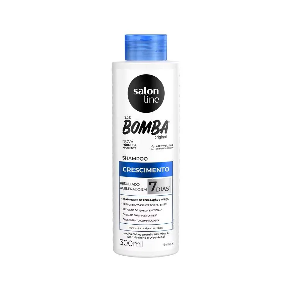 SHAMPOO SALON LINE SOS BOMBA ORIGINAL  CRESCIMENTO 300ML