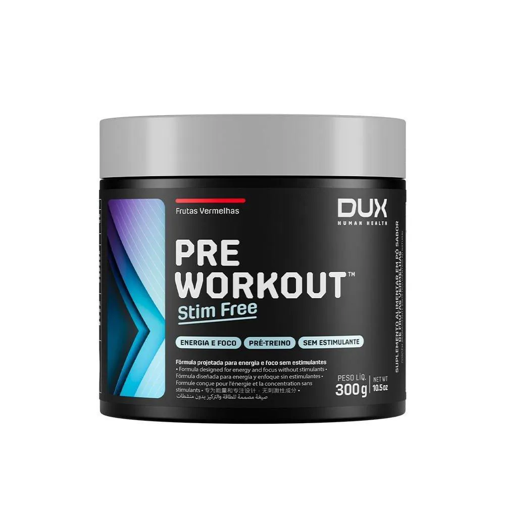 PRE WORKOUT ORIGINAL STIM FREE DUX FRUTAS VERMELHAS 300G
