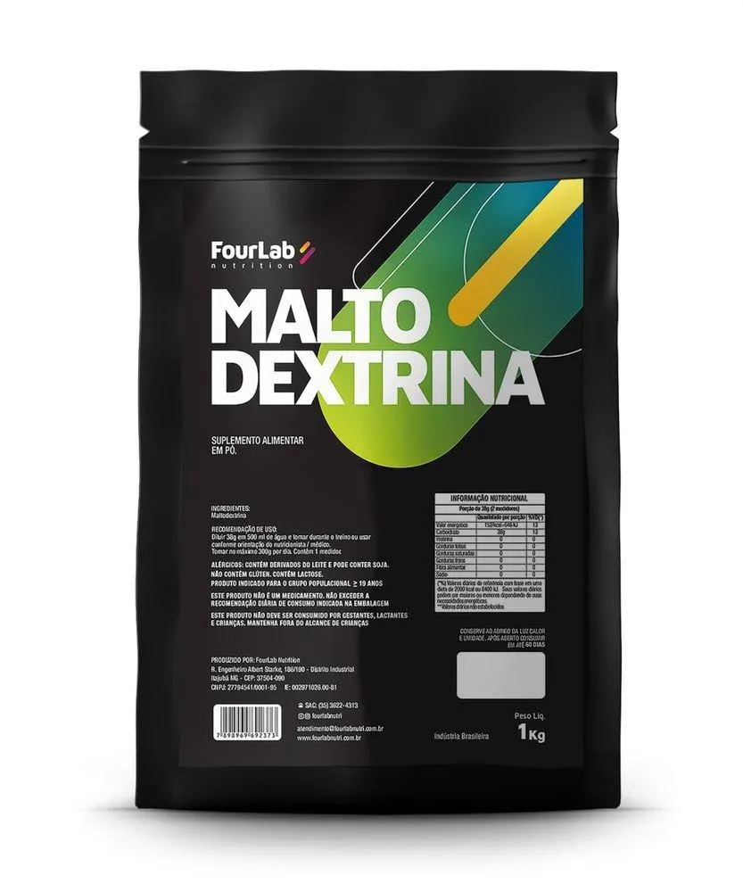 MALTODEXTRINA FOURLAB 1KG SEM SABOR