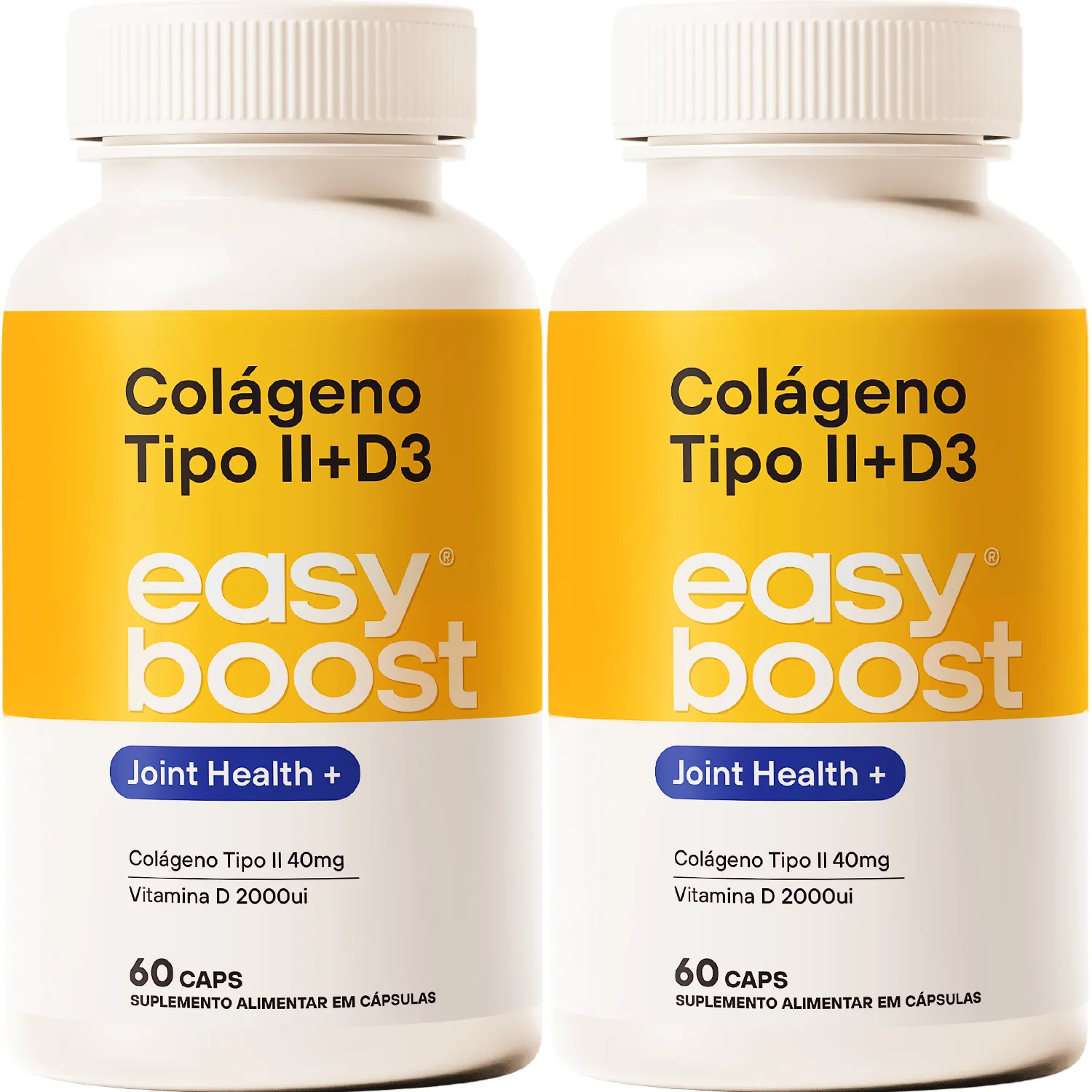 Colágeno Tipo 2 40mg + D3 2000ui Easy Boost 120 Caps Kit 2x