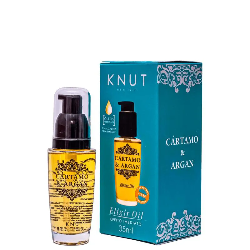 ÓLEO CAPILAR 35ML ELIXIR OIL CARTAMO & ARGAN KNUT