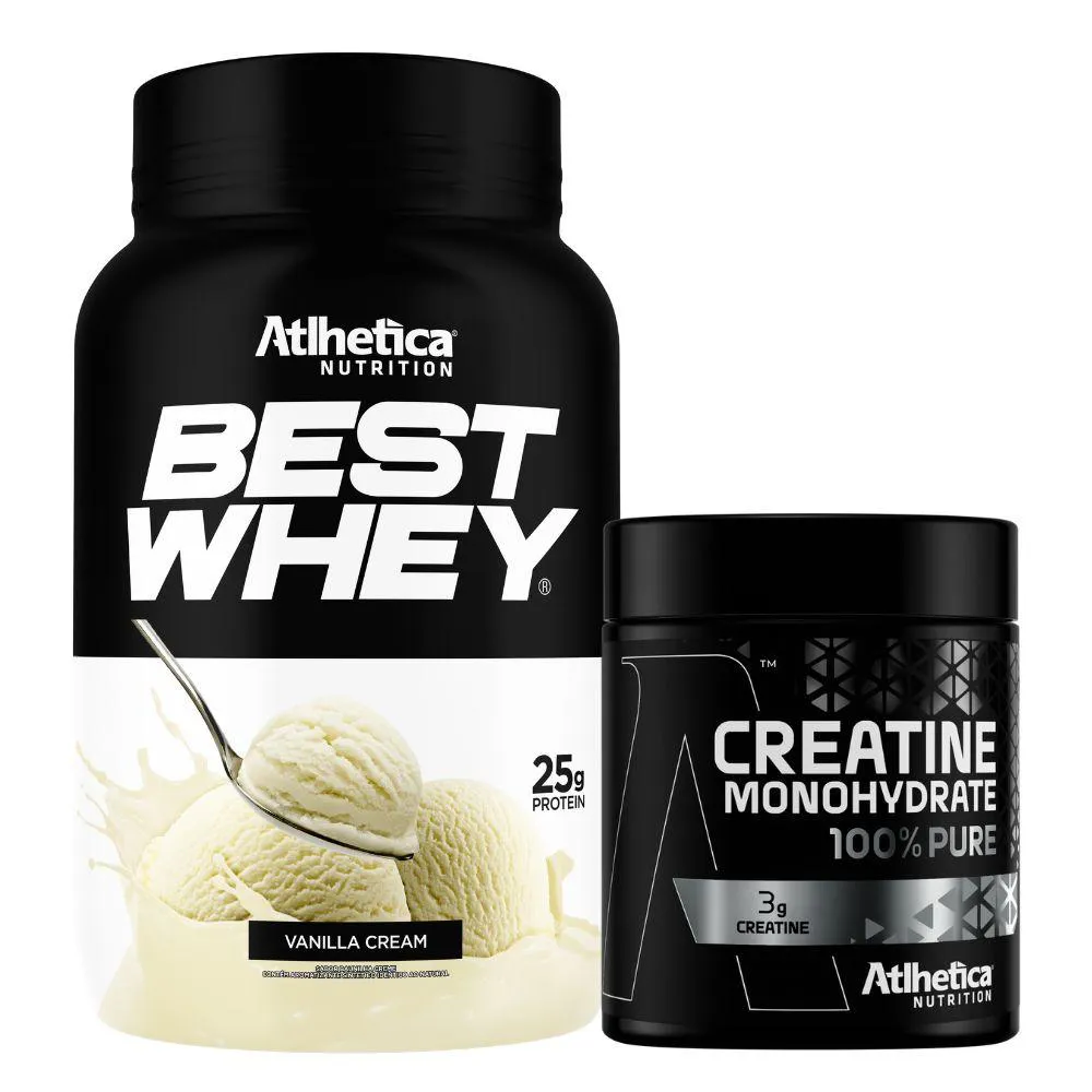 BEST WHEY ISOLADO HIDRO 3W BAUNILHA 900G CREATINA ATLHETICA