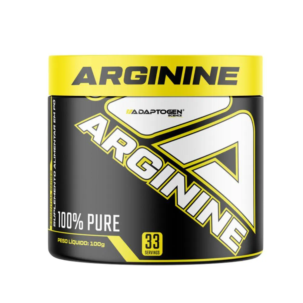 ARGININA EM Pó VASODILATADOR 100% PURE 100G - ADAPTOGEN