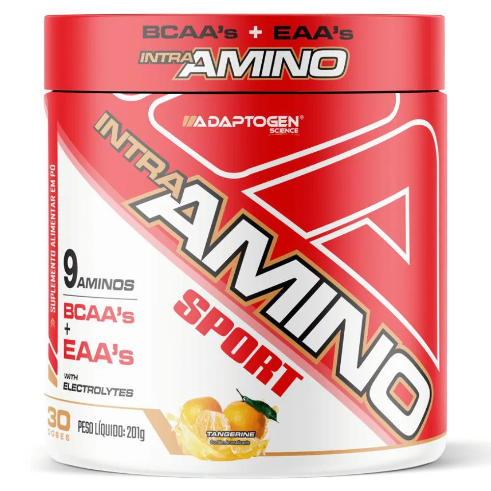 INTRA AMINO EAA 9 AMINOS BCAA TANGERINA 201G - ADAPTOGEN