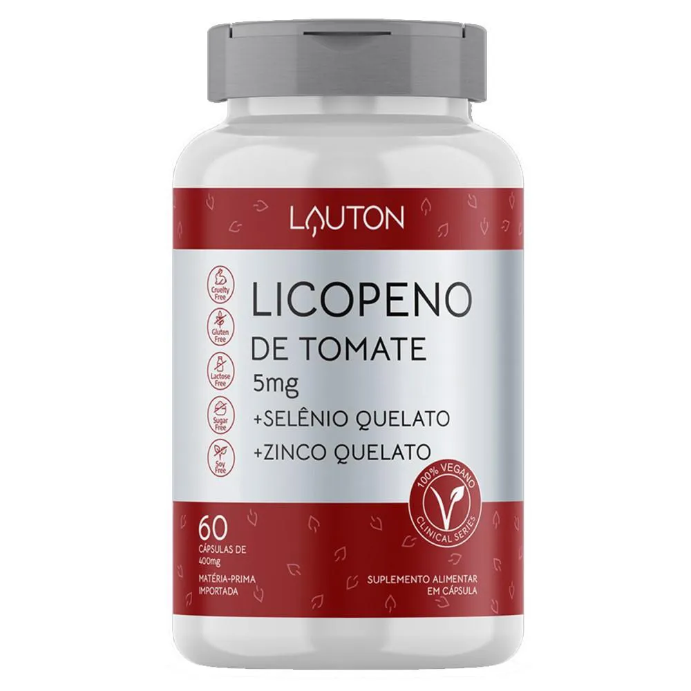 LICOPENO DE TOMATE + SELENIO + ZINCO 60 COMPRIMIDOS - LAUTON