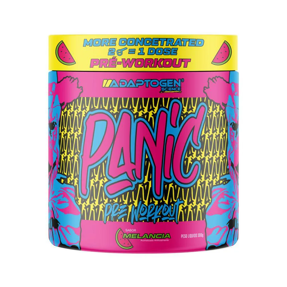 PRE TREINO PANIC PRE WORKOUT MELANCIA 300G - ADAPTOGEN
