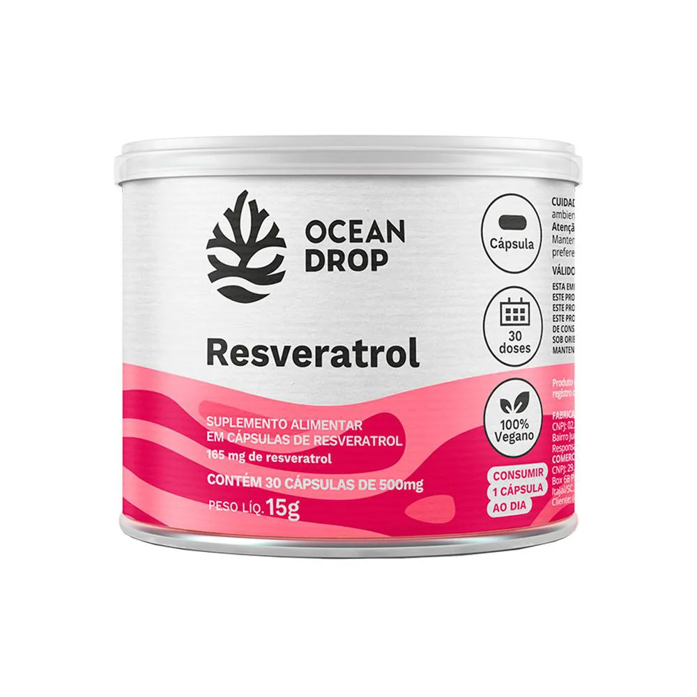 RESVERATROL TRANS RESVERATROL 500MG 30 CAPS - OCEAN DROP