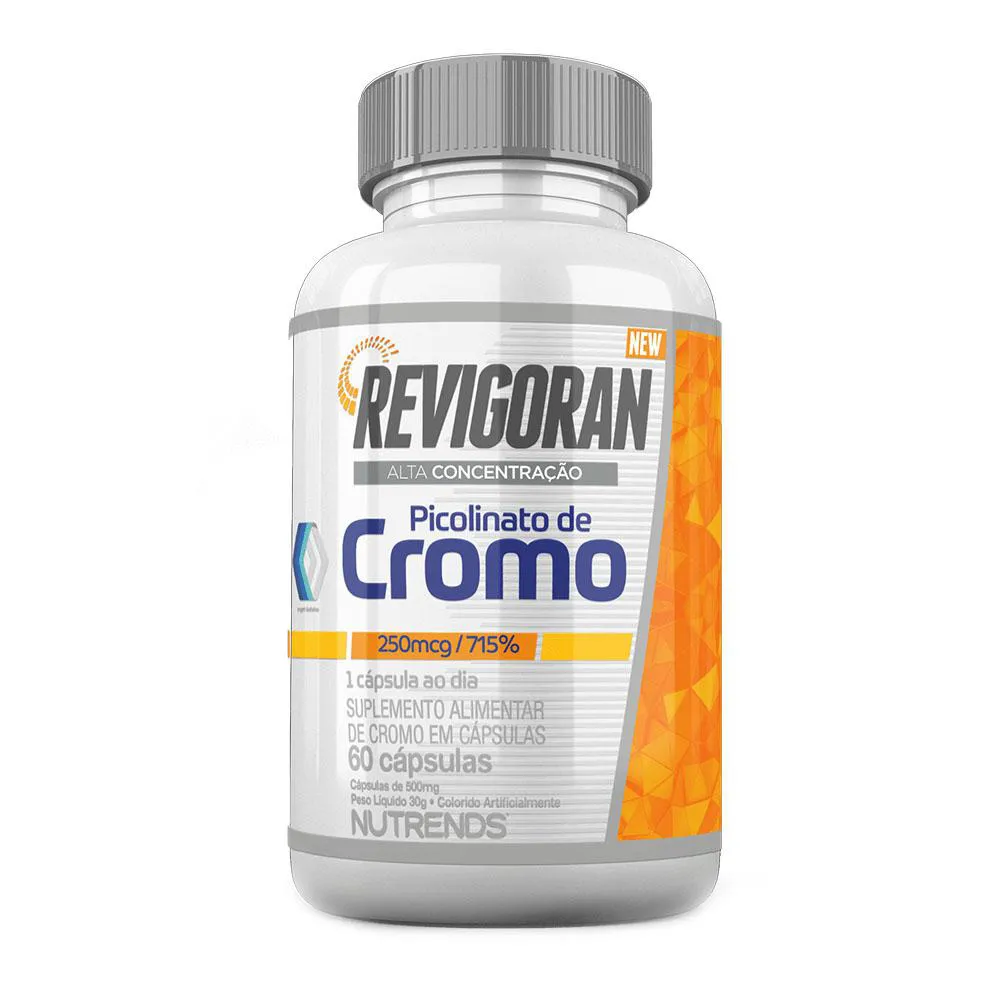 REVIGORAN PICOLINATO CROMO ALTA CONCENTRAçãO 60 CAP NUTRENDS