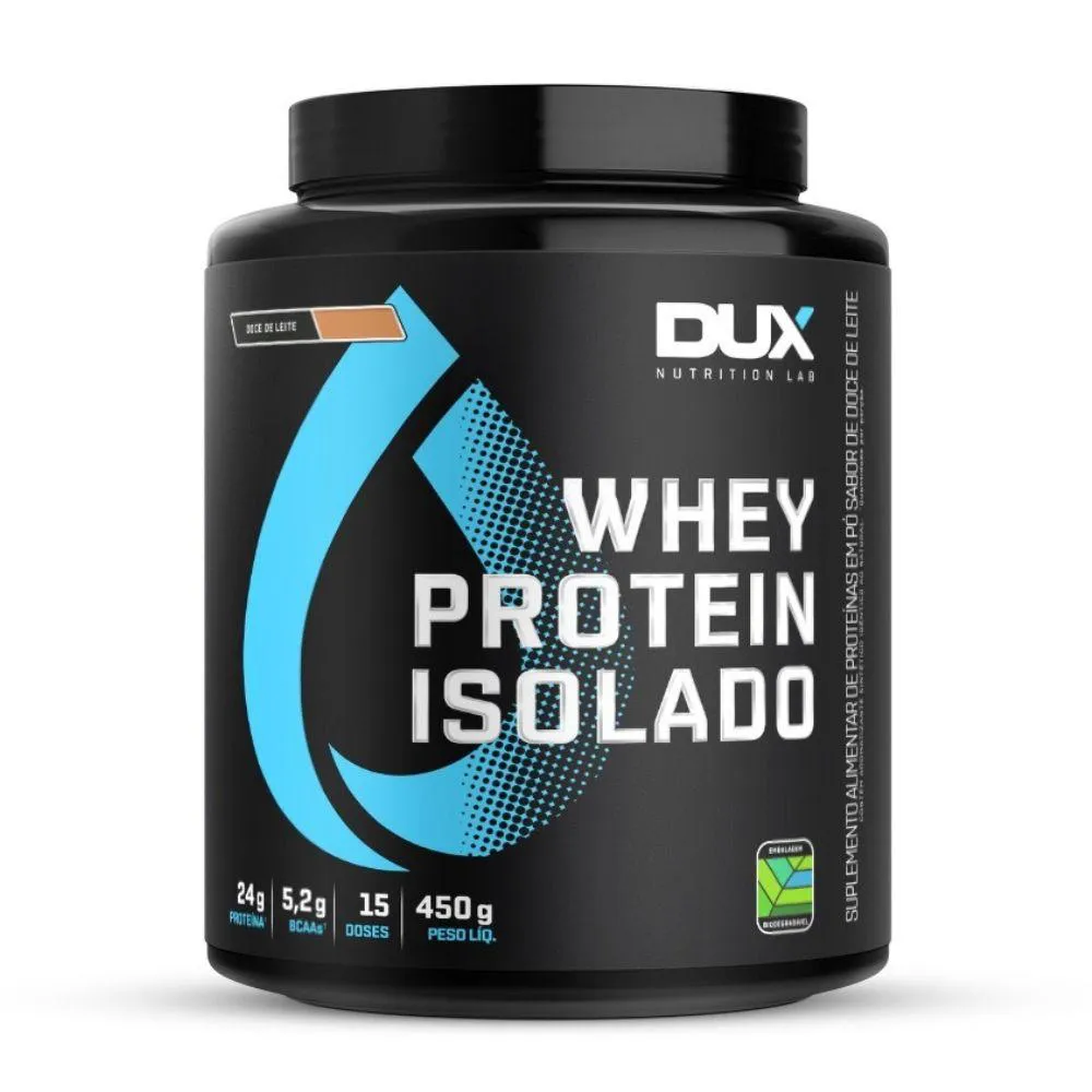 WHEY PROTEIN PROTEINA ISOLADO 450G DOCE DE LEITE - DUX