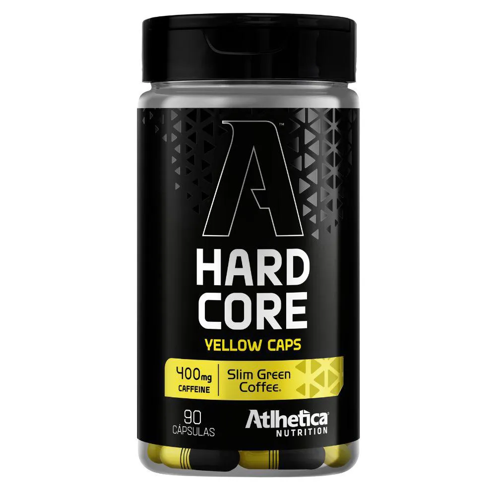 CAFEINA HARDCORE YELLOW CAFE VERDE 400 MG 90 CAPS ATLHETICA