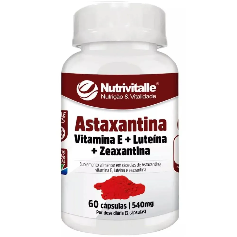 ASTAXANTINA + VIT. E + LUTEINA + ZEAXANTINA 60CAPS NUTRIVITALLE