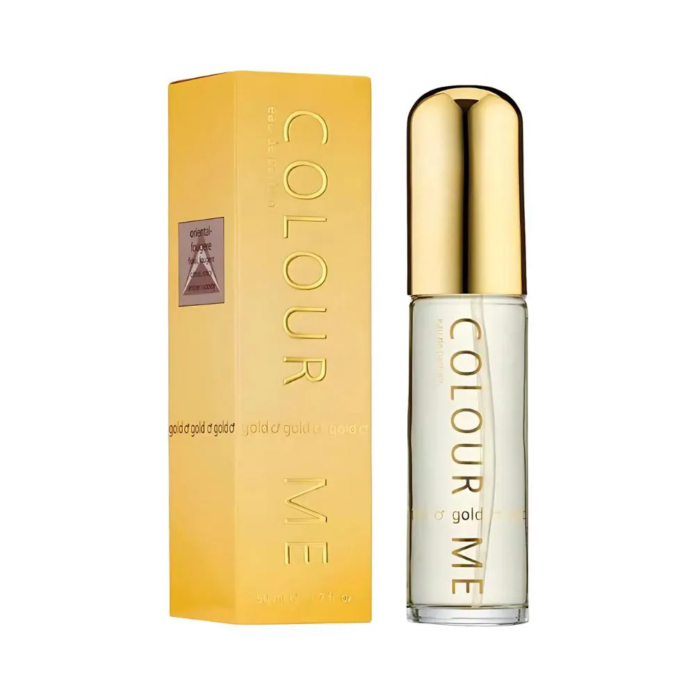 COLOUR ME GOLD EAU DE PARFUM MASCULINO - MILTON LLOYD 50ml