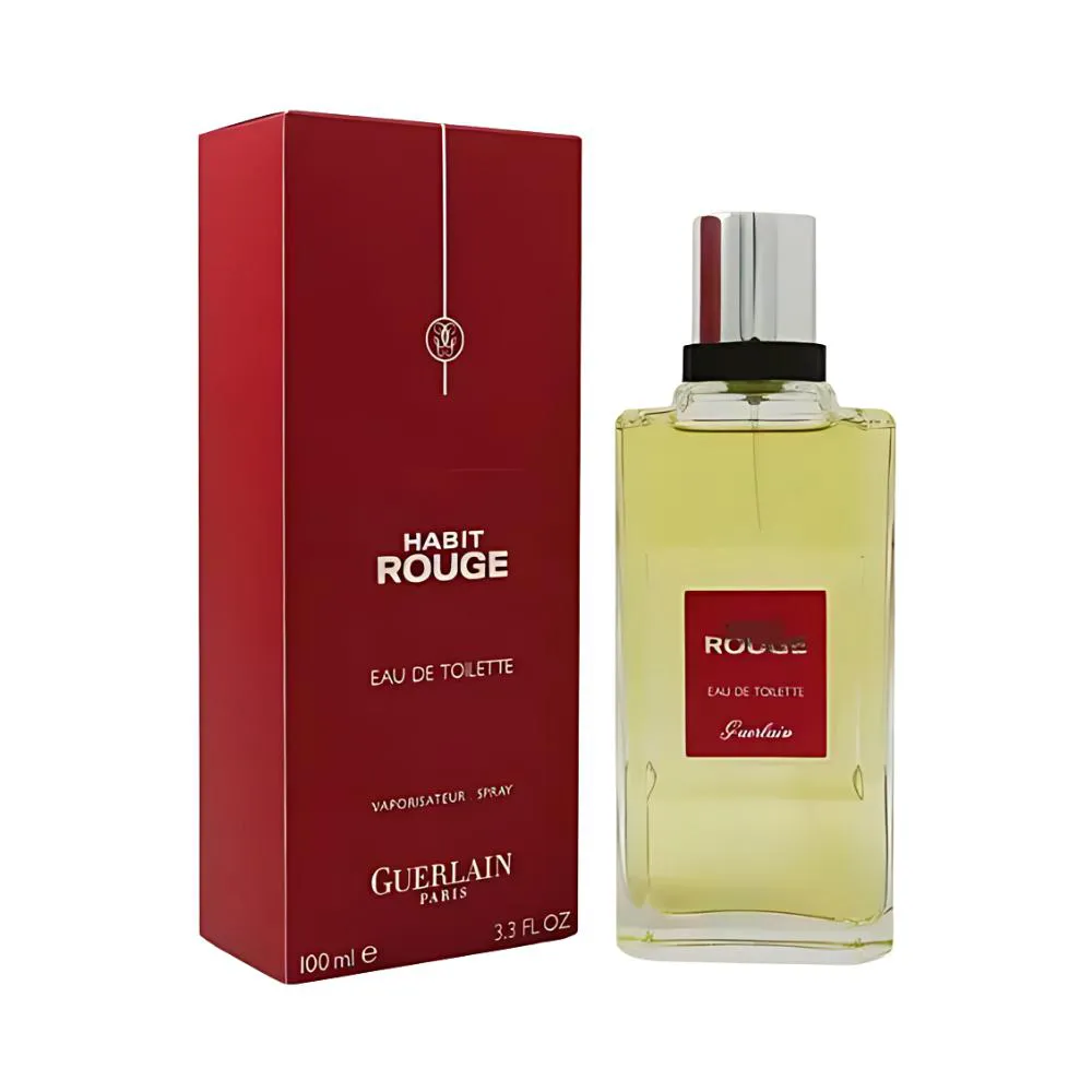 HABIT ROUGE EAU DE TOILETTE MASCULINO - GUERLAIN 50ml