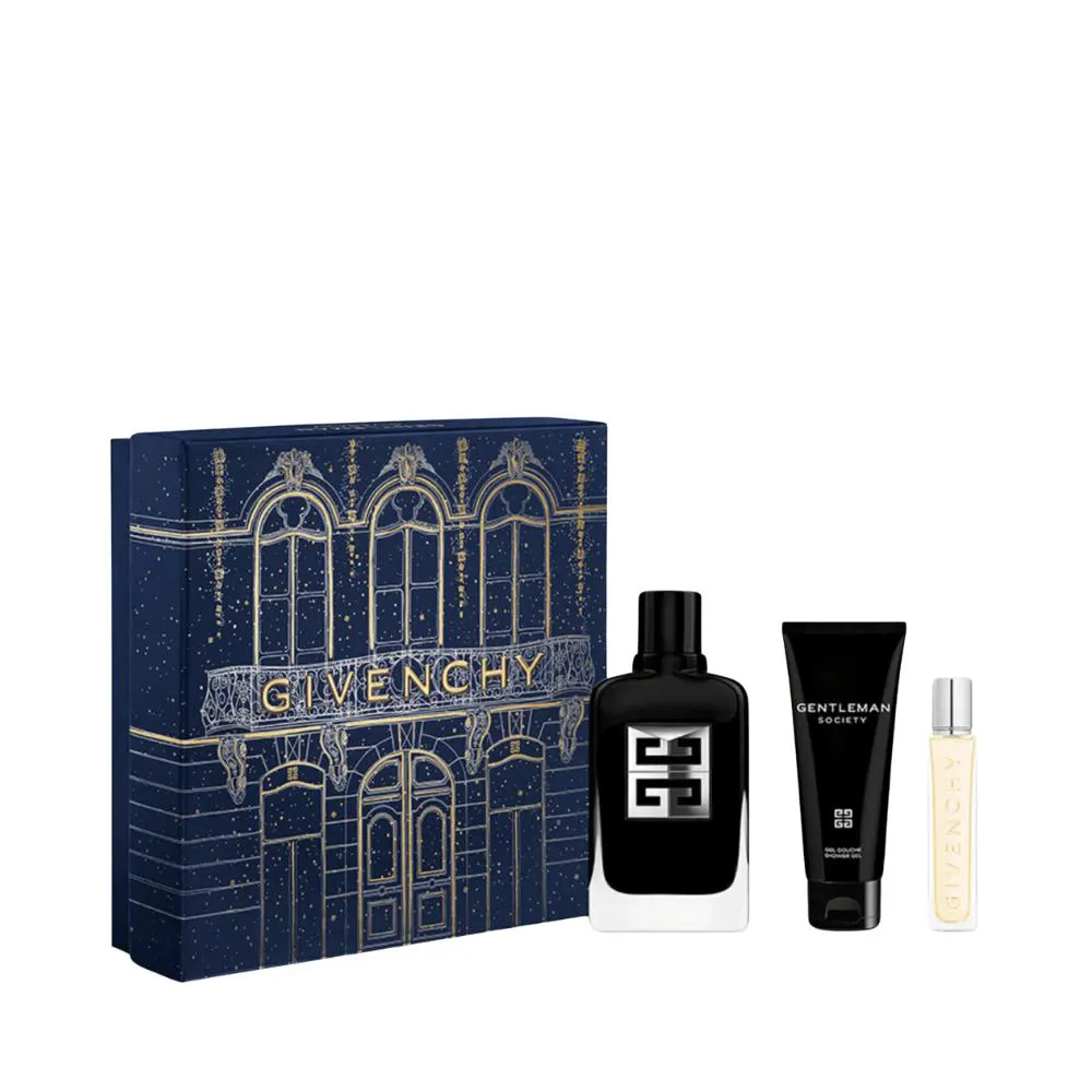 KIT PERFUME GENTLEMAN SOCIETY EAU DE PARFUM DE GIVENCHY 100ML + SHOWER GEL 75ML E TRAVEL SIZE 12,5ML