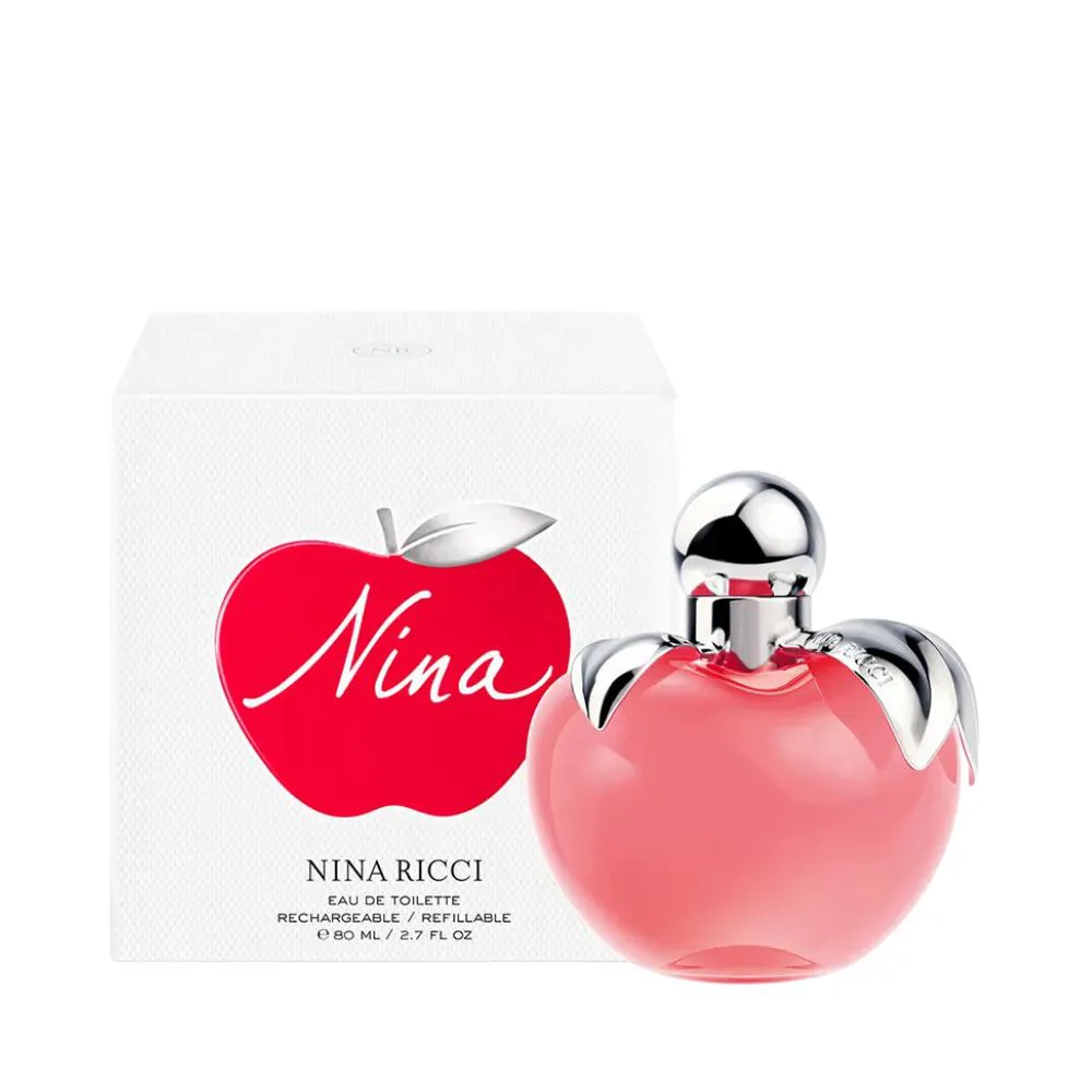 NINA EAU DE TOILETTE RECARREGáVEL FEMININO - NINA RICCI 80ml