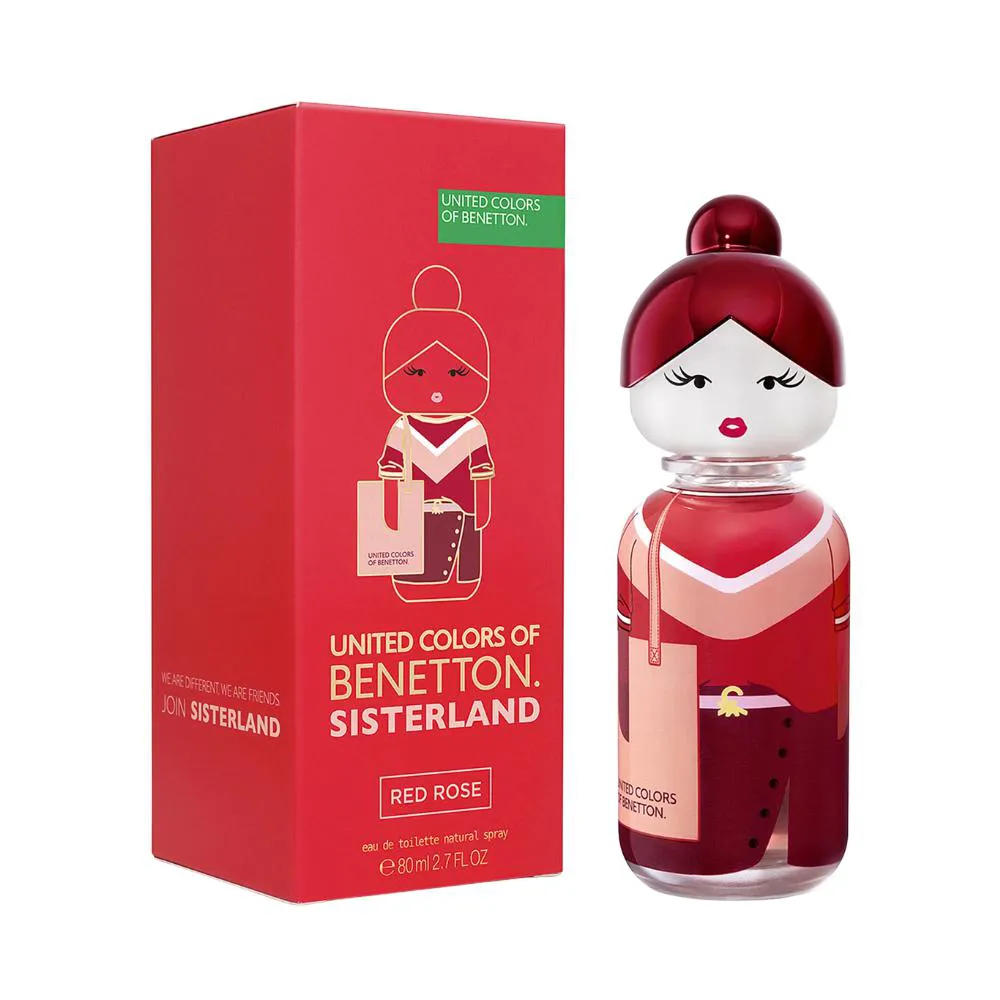 SISTERLAND RED ROSE EAU DE TOILETTE FEMININO - BENETTON 80ml