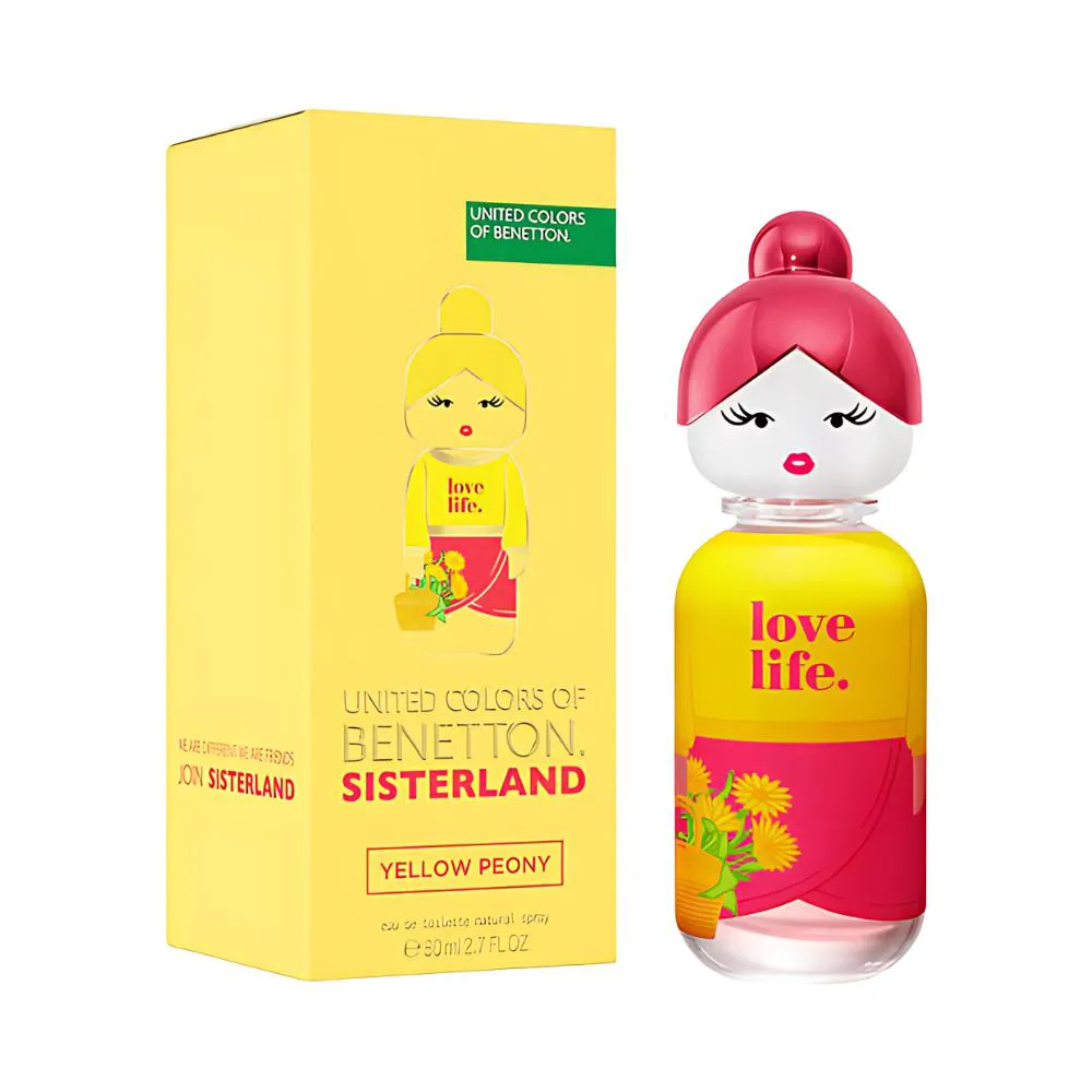 SISTERLAND YELLOW PEONY EAU DE TOILETTE FEMININO - BENETTON 80ml