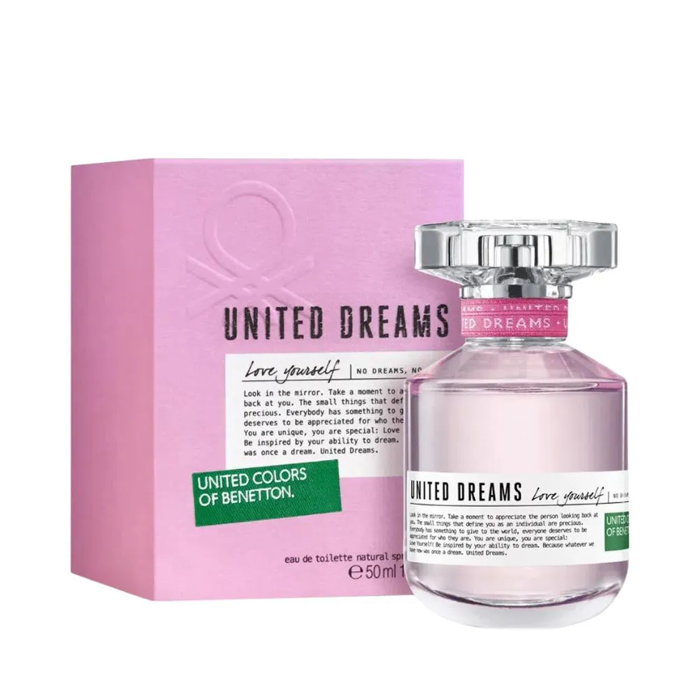 UNITED DREAMS LOVE YOURSELF EAU DE TOILETTE FEMININO - BENETTON 80ml