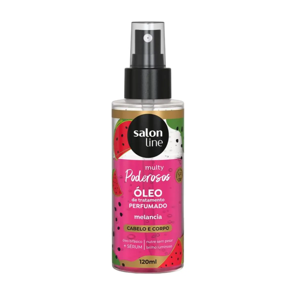 ÓLEO PERFUMADO CABELO CORPO MELANCIA NUTRE SALON LINE 120ML