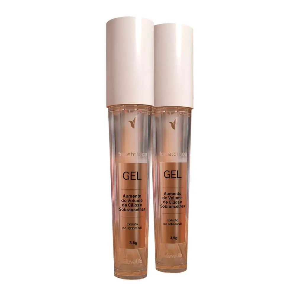 KIT 2 GEL PARA CRESCIMENTO DE CíLIOS E SOBRANCELHAS - FACE TO FACE 3,5G