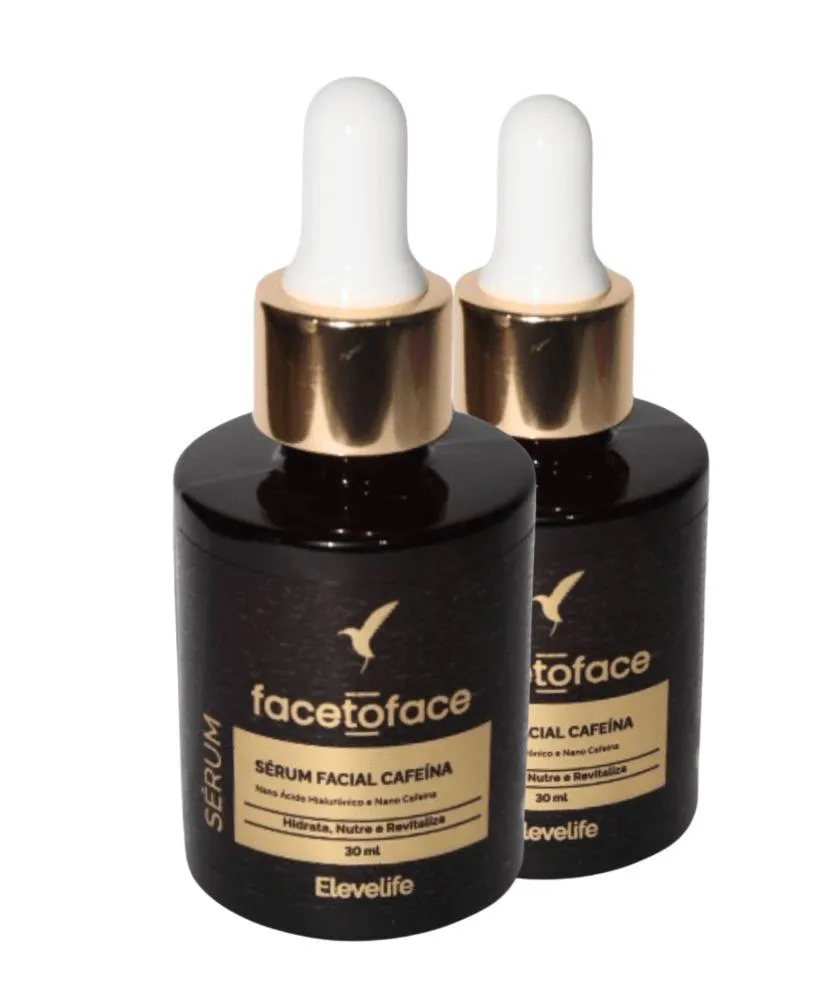 KIT COM 2 SéRUM CONCENTRADO ANTI OLHEIRAS - FACE TO FACE 30ML