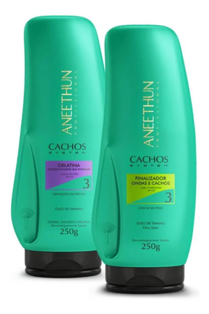 KIT GELATINA E FINALIZADOR ONDAS E CACHOS SYSTEM ANEETHUN