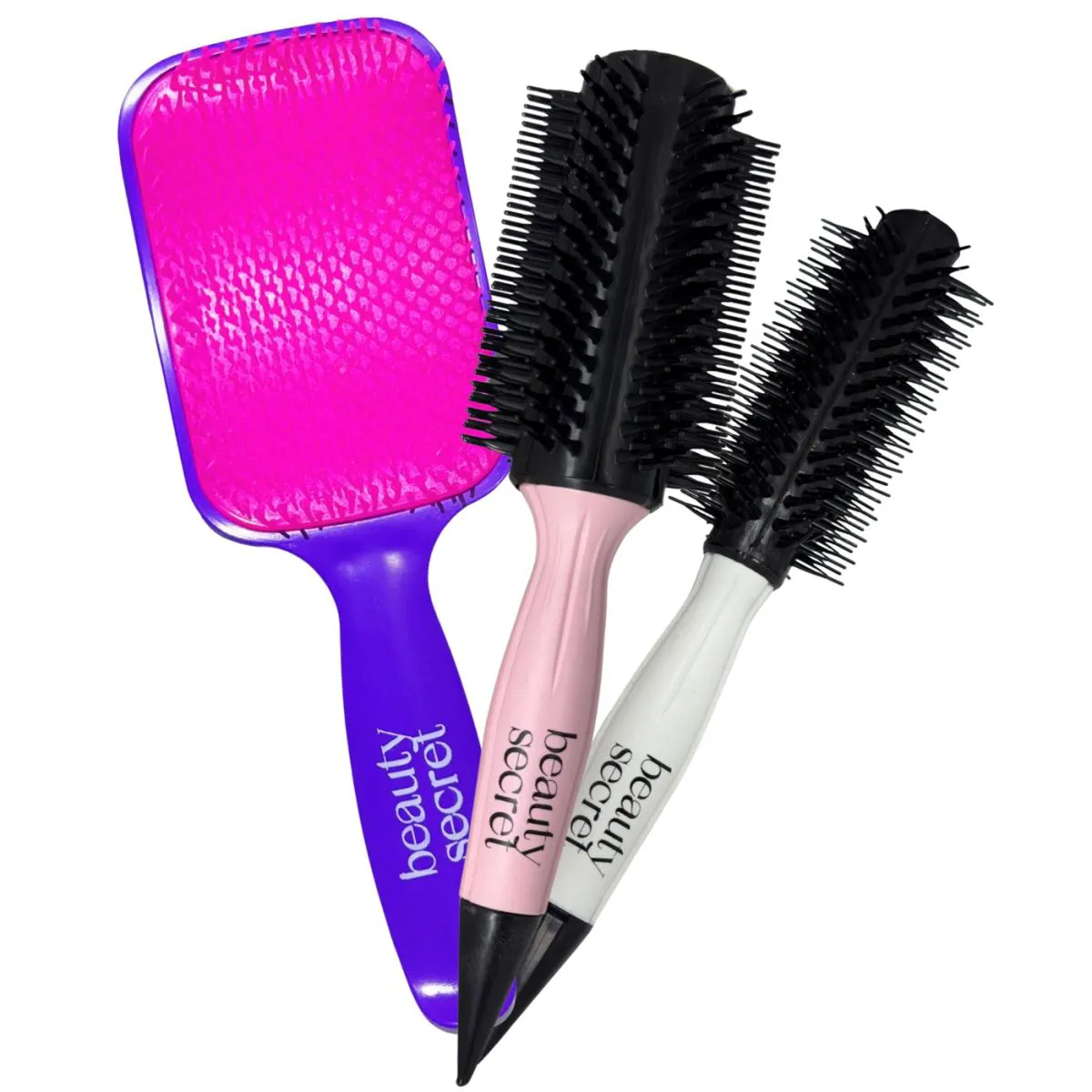 KIT BEAUTY SECRET ESCOVAS PROFESSIONAL E ESCOVA RAQUETE ROXO